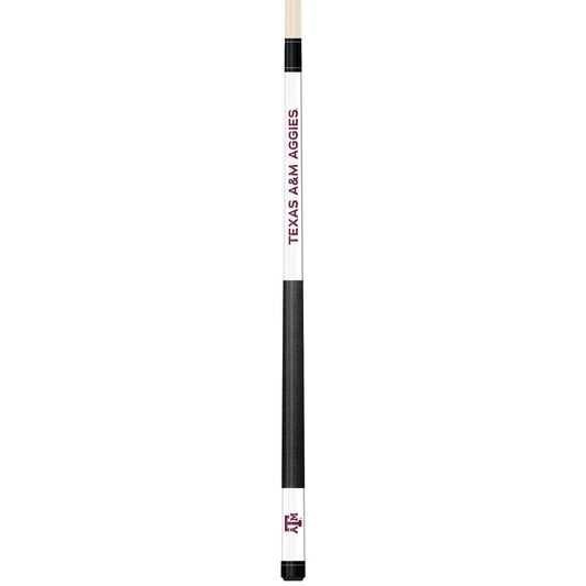 Wave7 - Texas A & M White Laser Etched Cue - 1050TAM1 view 1