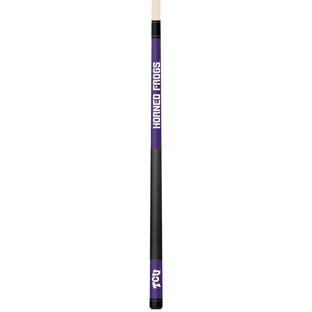 Wave7 - Texas Christian University Colored Laser Etched Cue - 1060TCU1 view 1