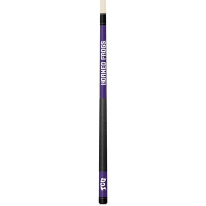 Wave7 - Texas Christian University Colored Laser Etched Cue - 1060TCU1 view 1