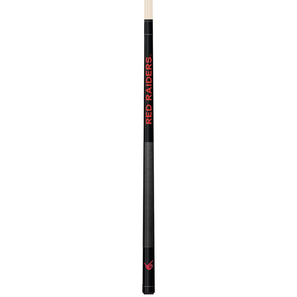 Wave7 - Texas Tech Colored Laser Etched Cue  - 1060TXT1 view 1