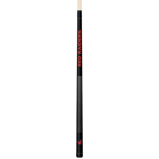 Wave7 - Texas Tech Colored Laser Etched Cue  - 1060TXT1 view 1