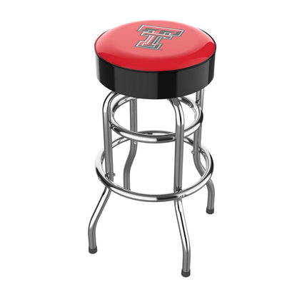 Wave7 - Texas Tech University Chrome Bar Stool - 4020TXT1 view 1