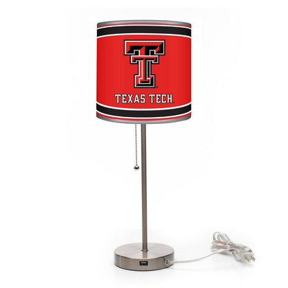 Wave7 - Texas Tech University Chrome Lamp with USB Port - 2020TXT1 view 1