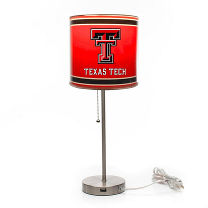 Wave7 - Texas Tech University Chrome Lamp with USB Port - 2020TXT1 view 2