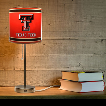 Wave7 - Texas Tech University Chrome Lamp with USB Port - 2020TXT1 view 3