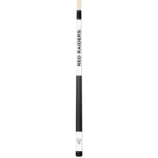Wave7 - Texas Tech White Laser Etched Cue  - 1050TXT1 view 1