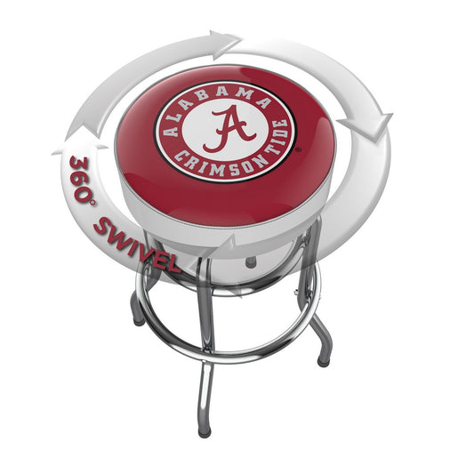 Wave7 - University of Alabama Chrome Bar Stool - 4020ALA1 view 2