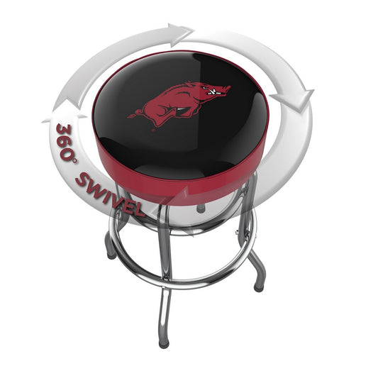 Wave7 - University of Arkansas Chrome Bar Stool - 4020ARK1 view 2