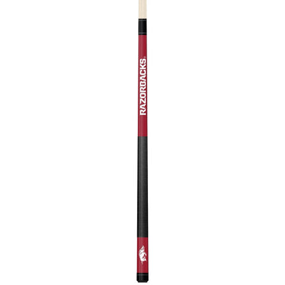 Wave7 - University of Arkansas Colored Laser Etched Cue - 1060ARK1 view 1
