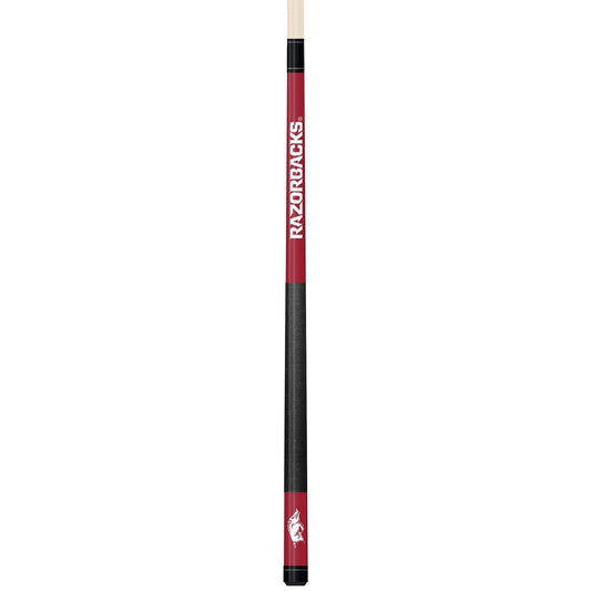 Wave7 - University of Arkansas Colored Laser Etched Cue - 1060ARK1 view 1