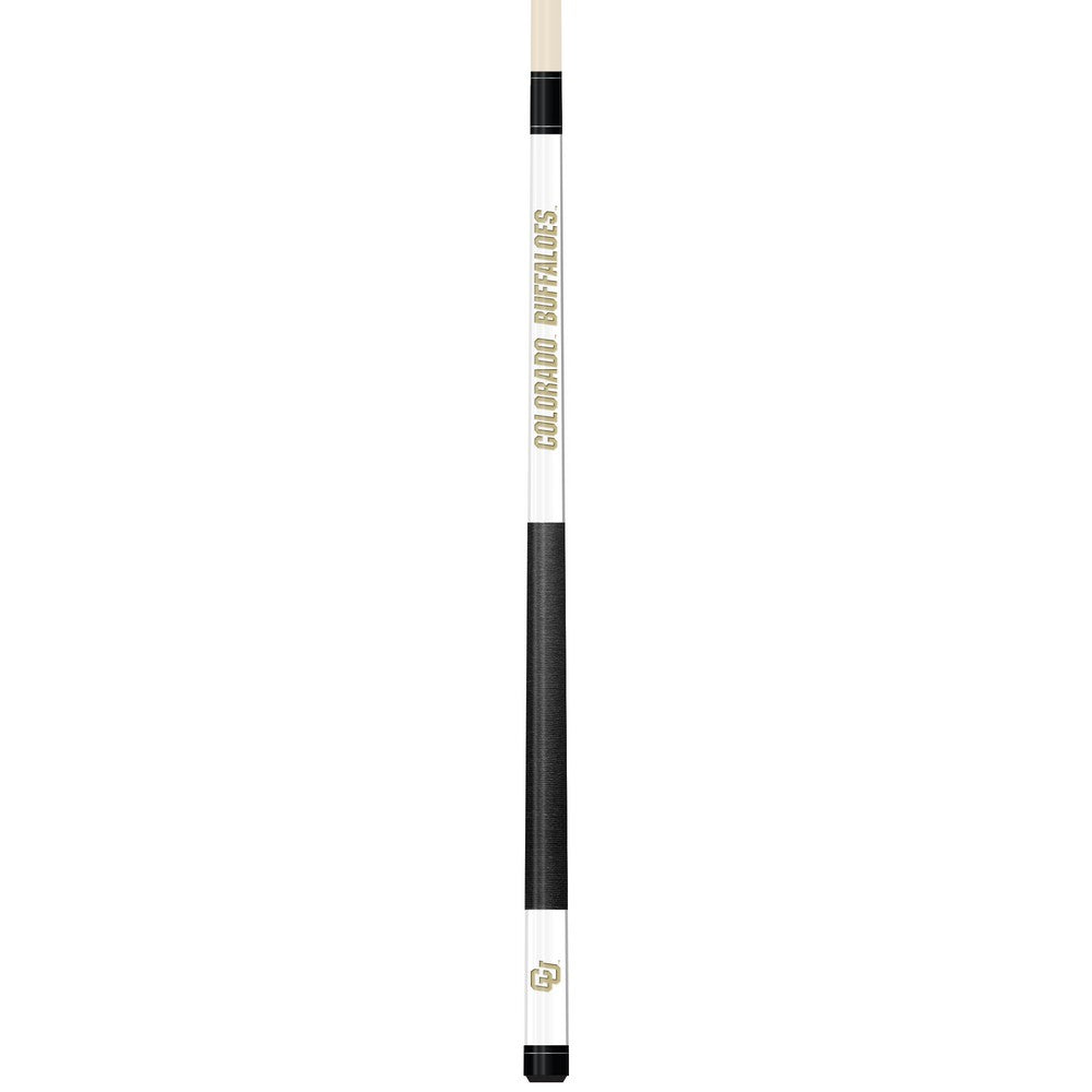 Wave7 - University of Colorado White Laser Etched Cue - 1050COL1 view 1