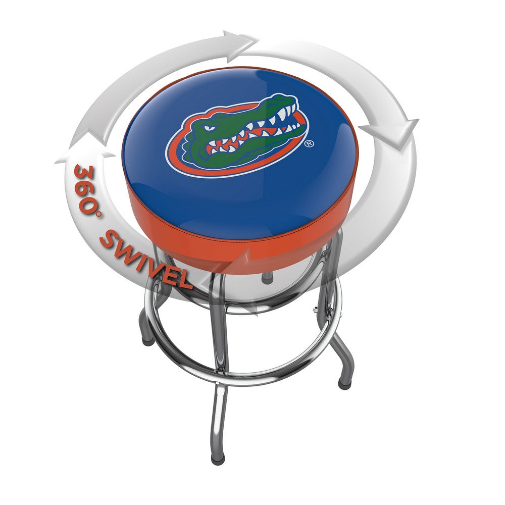 Wave7 - University of Florida Chrome Bar Stool - 4020UFL1 view 2