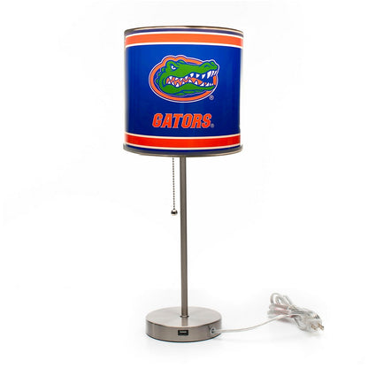 Wave7 - University of Florida Chrome Lamp with USB Port - 2020UFL1 view 2