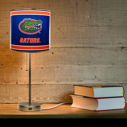 Wave7 - University of Florida Chrome Lamp with USB Port - 2020UFL1 view 3