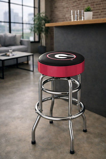 Wave7 - University of Georgia Chrome Bar Stool - 4020UGA1 view 3