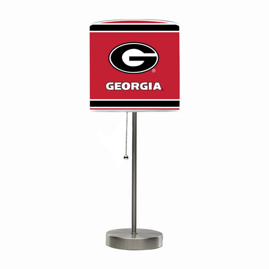 Wave7 - University of Georgia Chrome Lamp with USB Port - 2020UGA1 view 1