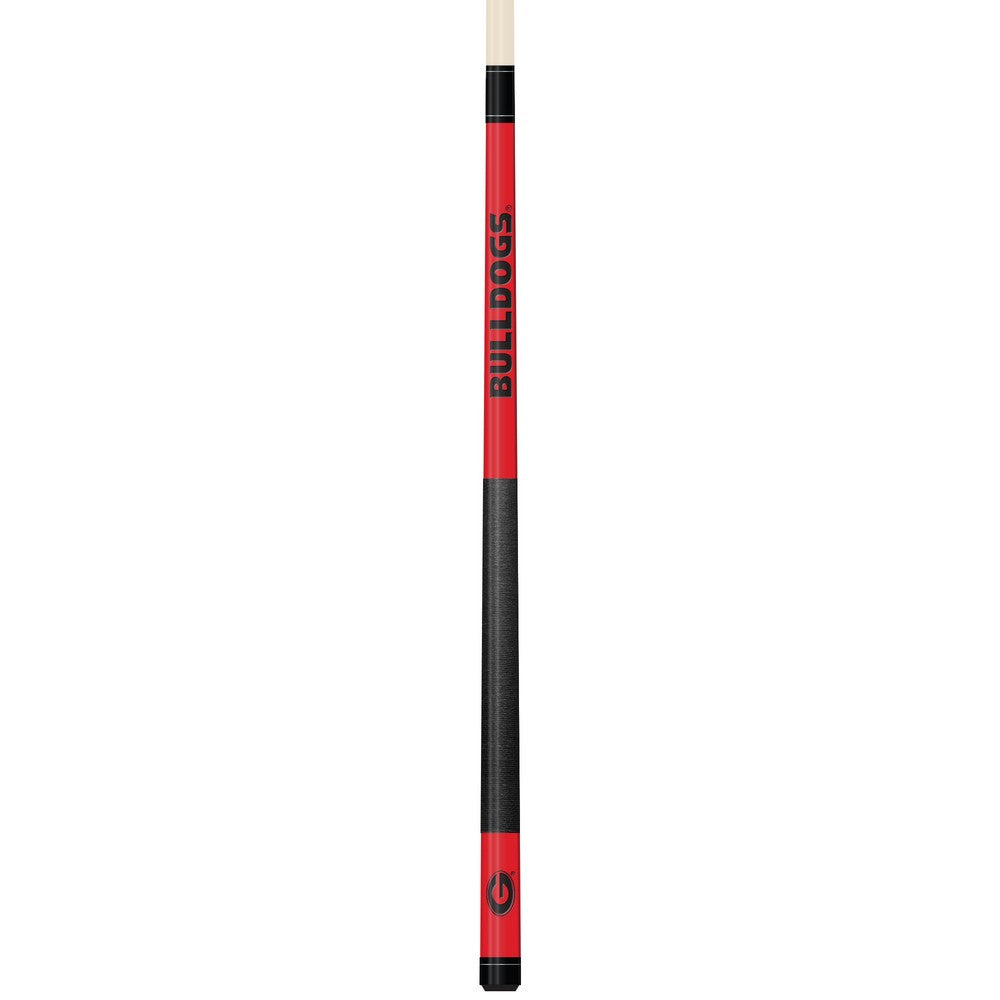 Wave7 - University of Georgia Colored Laser Etched Cue - 1060UGA1 view 1