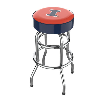 Wave7 - University of Illinois Chrome Bar Stool - 4020ILL1 view 1