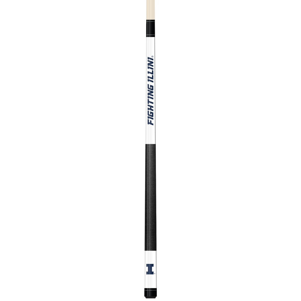 Wave7 - University of Illinois White Laser Etched Cue - 1050ILL1 view 1