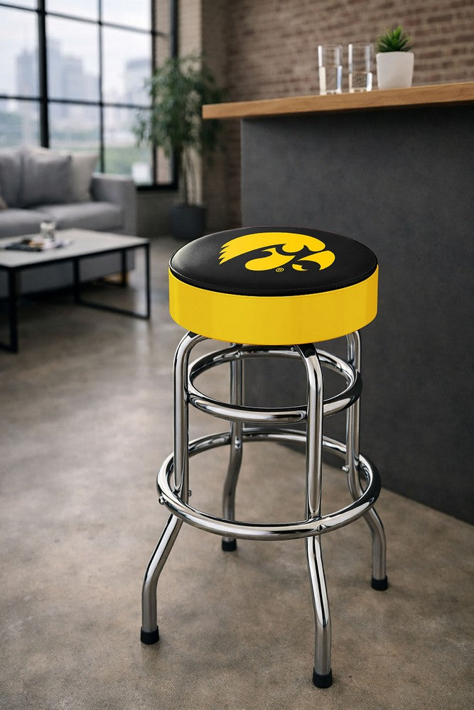 Wave7 - University of Iowa Chrome Bar Stool - 4020UIA1 view 3