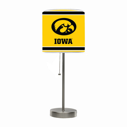 Wave7 - University of Iowa Chrome Lamp with USB Port  - 2020UIA1 view 1