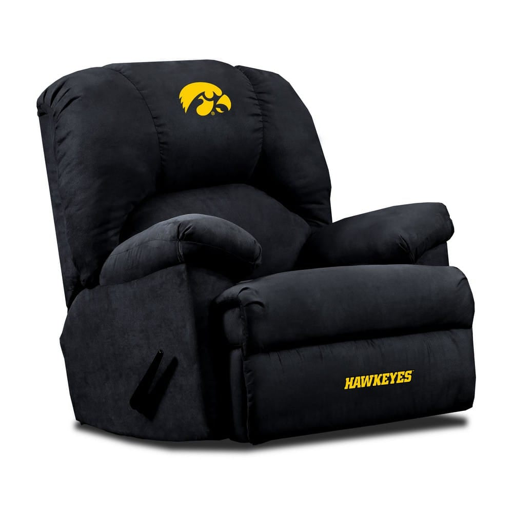 Wave7 - University of Iowa GM Microfiber Recliner, Black - 3040UIA1 view 1