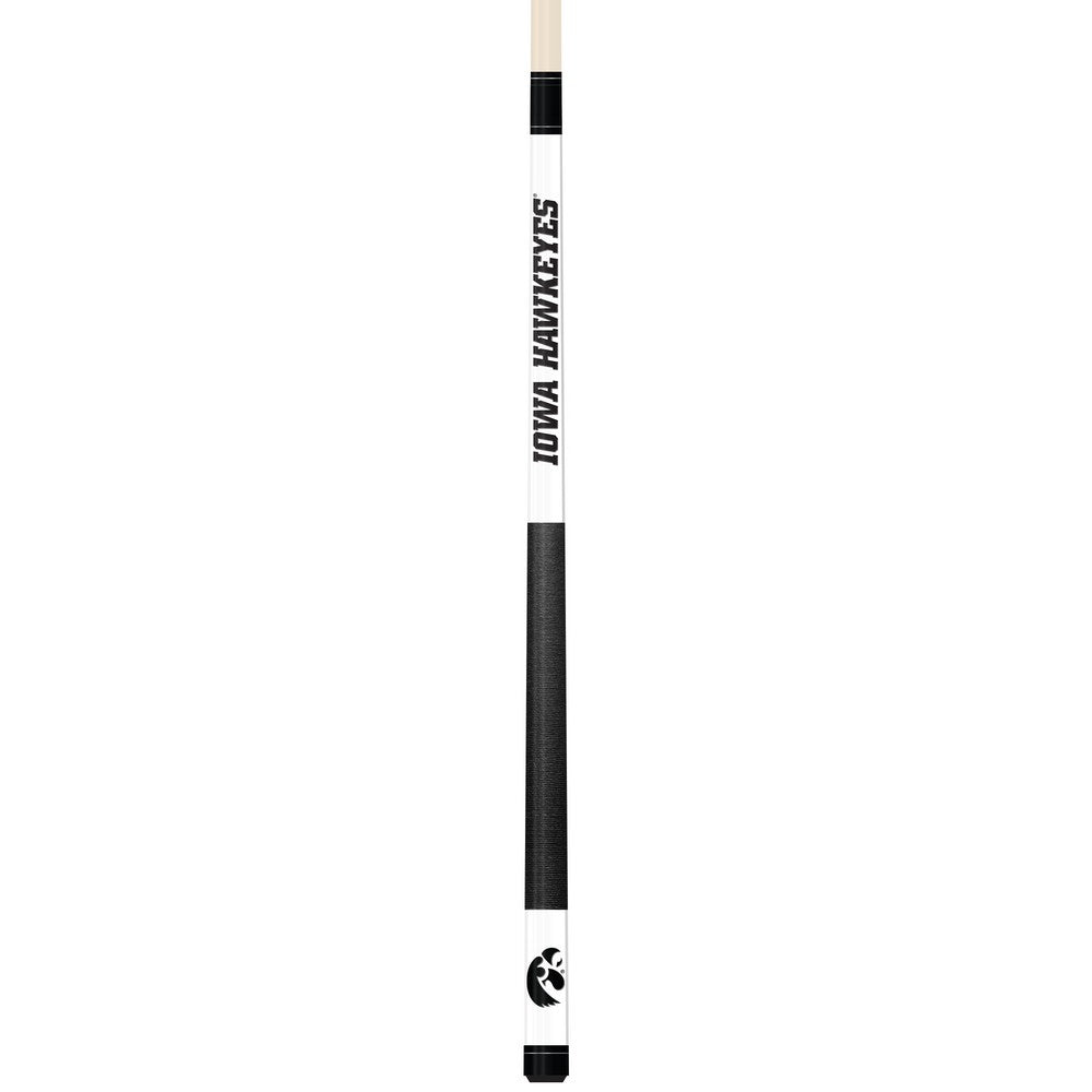 Wave7 - University of Iowa White Laser Etched Cue - 1050UIA1 view 1