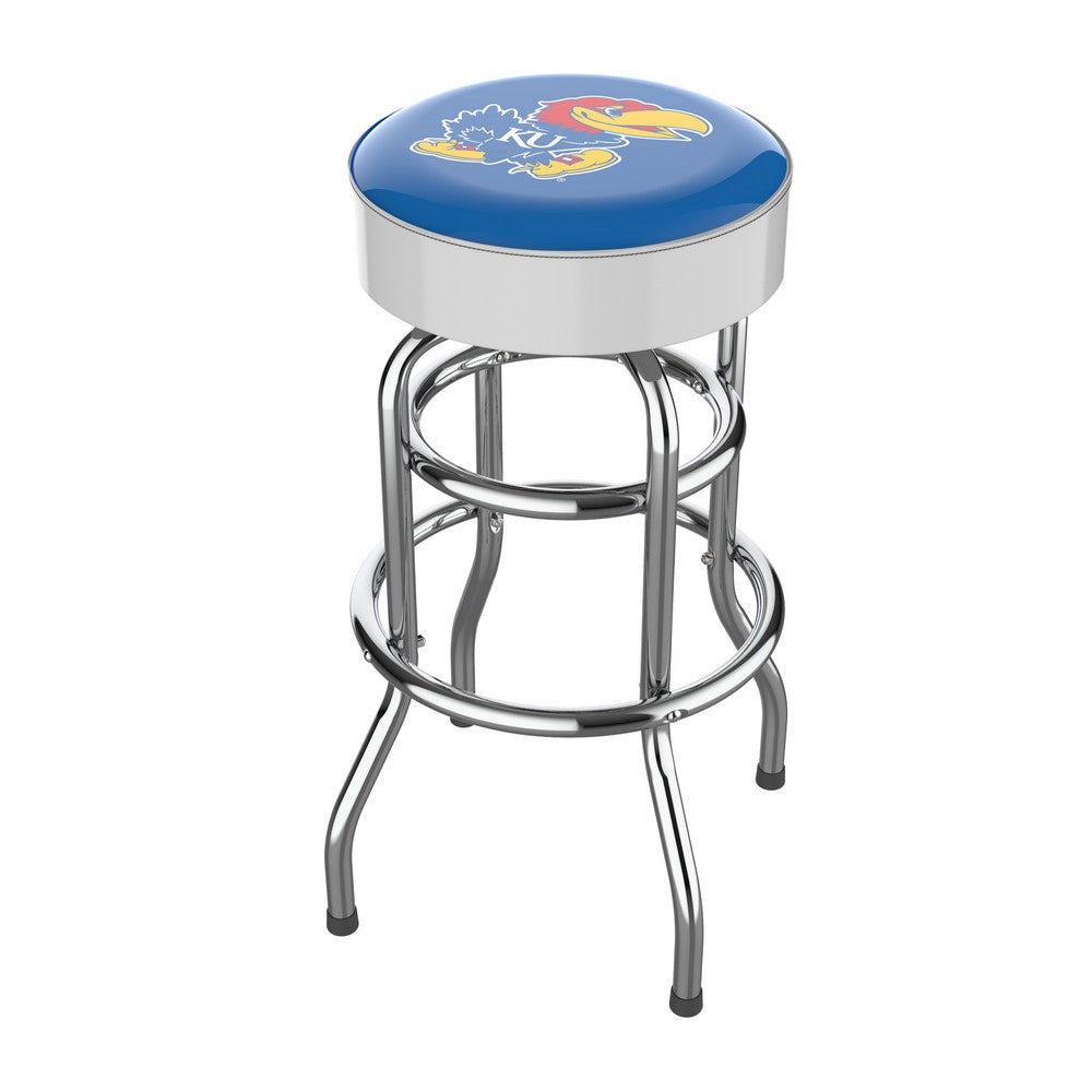 Wave7 - University of Kansas Chrome Bar Stool - 4020KAN1 view 1