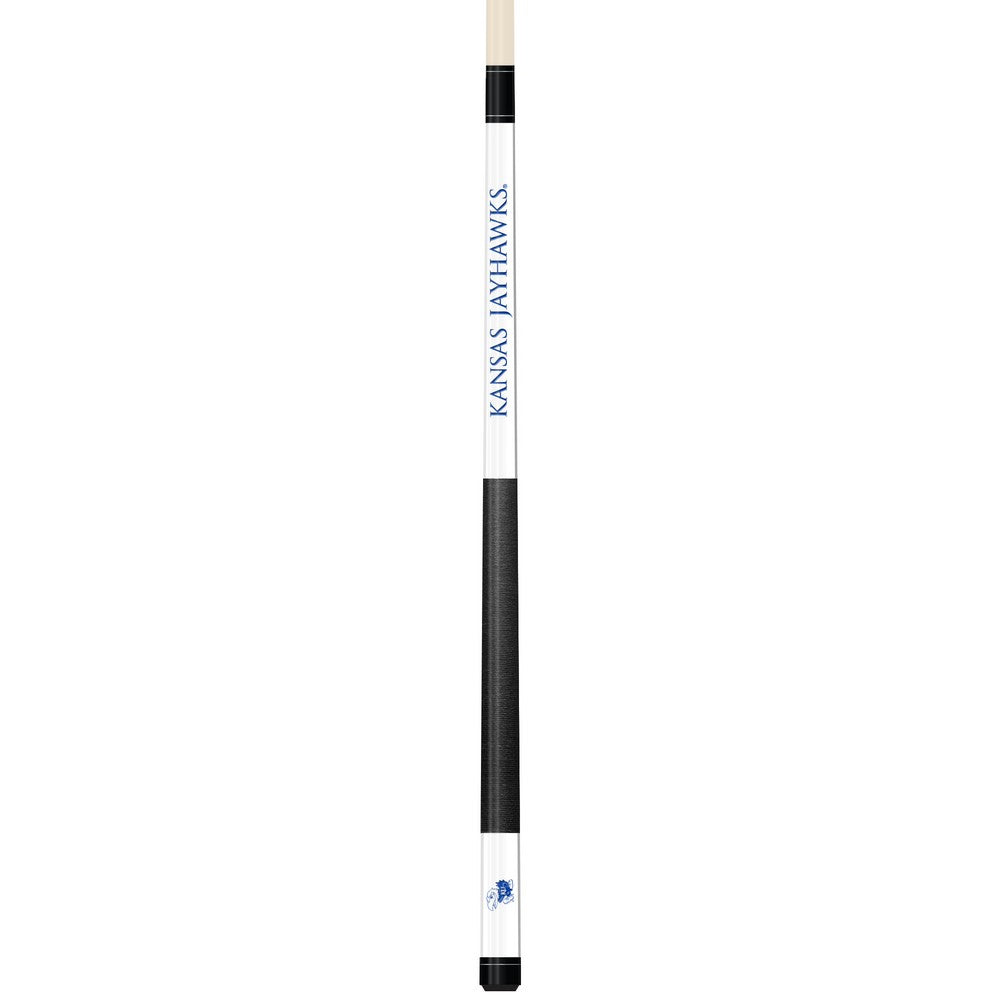 Wave7 - University of Kansas White Laser Etched Cue - 1050KAN1 view 1