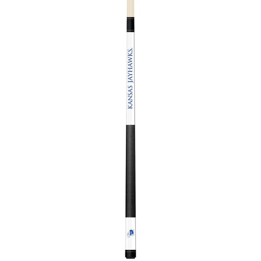 Wave7 - University of Kansas White Laser Etched Cue - 1050KAN1 view 1