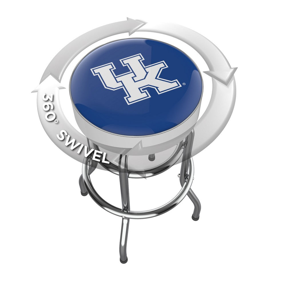 Wave7 - University of Kentucky Chrome Bar Stool - 4020UKY1 view 2