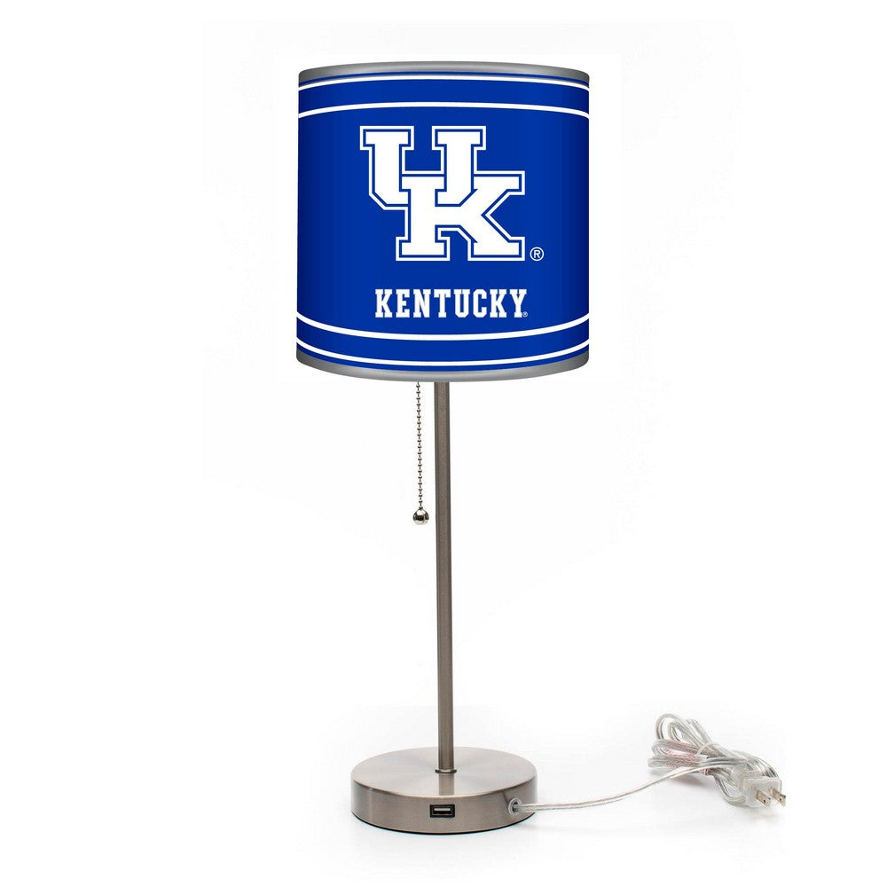 Wave7 - University of Kentucky Chrome Lamp with USB Port - 2020UKY1 view 1
