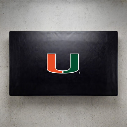 Wave7 - University of Miami 7 Ft Custom Pool Table Cover  - 1080MIA1 view 2