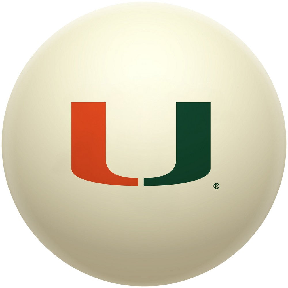 Wave7 - University of Miami Cue Ball - 1020MIA1 view 1