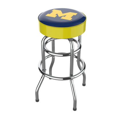 Wave7 - University of Michigan Chrome Bar Stool - 4020UMI1 view 1