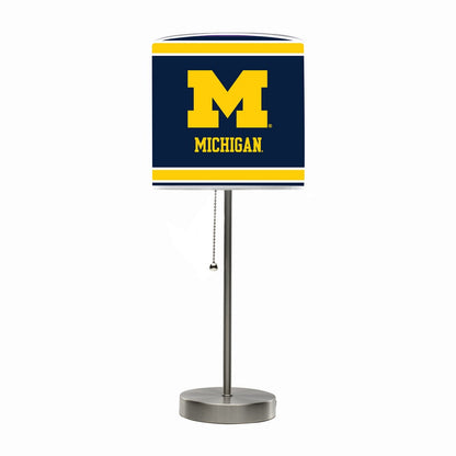 Wave7 - University of Michigan Chrome Lamp with USB Port - 2020UMI1 view 1