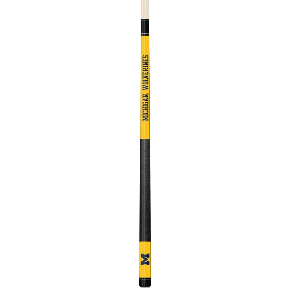 Wave7 - University of Michigan Colored Laser Etched Cue - 1060UMI1 view 1