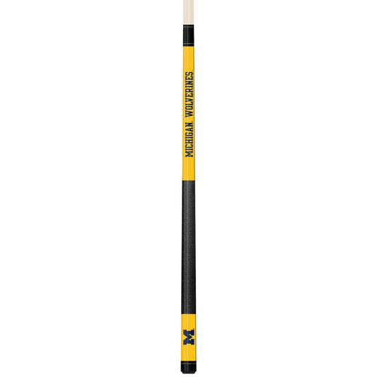 Wave7 - University of Michigan Colored Laser Etched Cue - 1060UMI1 view 1