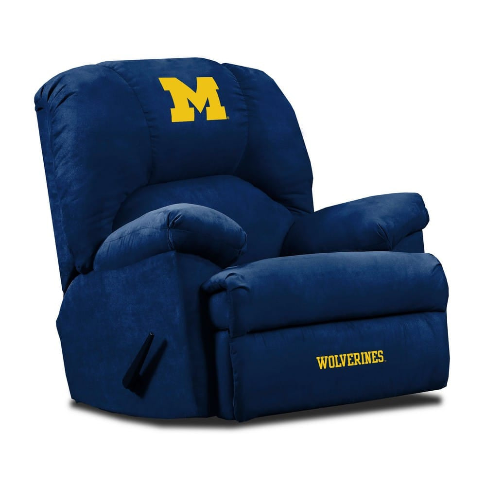 Wave7 - University of Michigan GM Microfiber Recliner, Navy - 3040UMI1 view 1