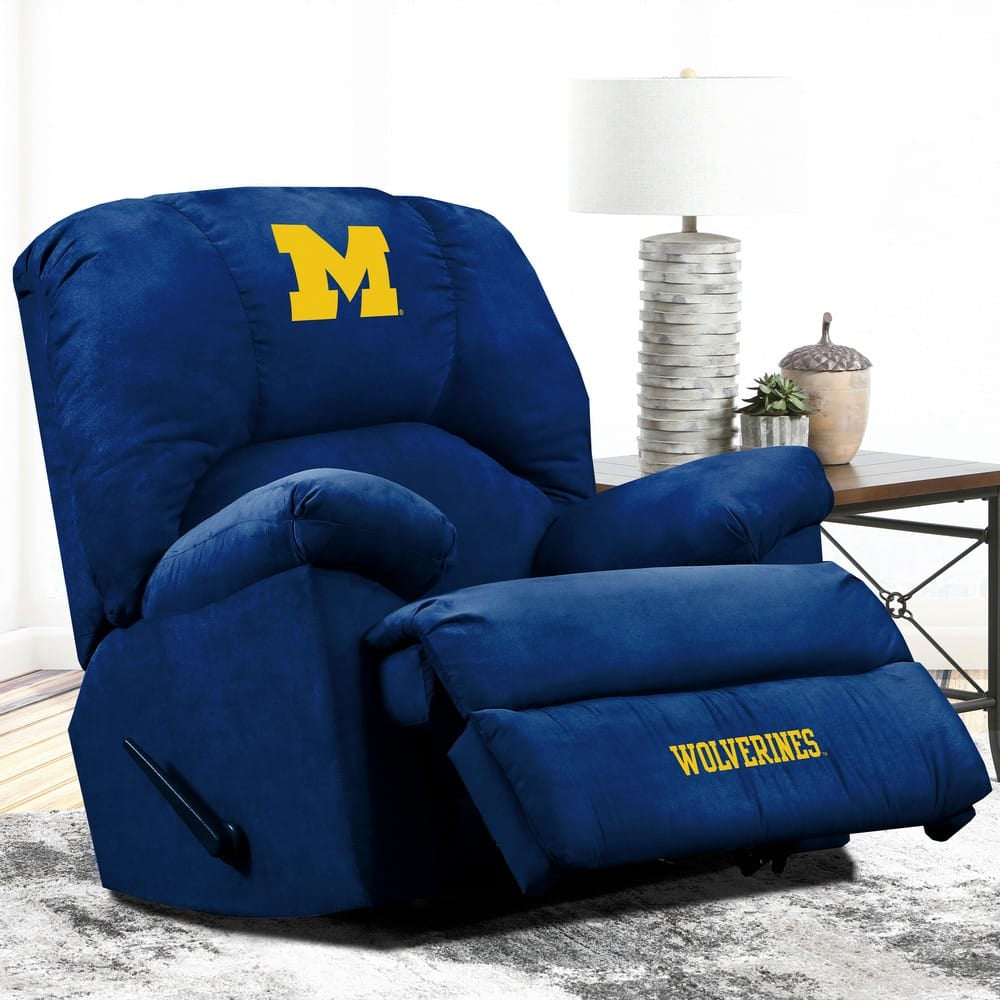 Wave7 - University of Michigan GM Microfiber Recliner, Navy - 3040UMI1 view 2
