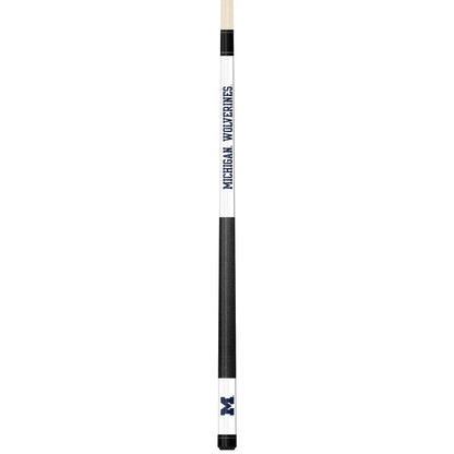 Wave7 - University of Michigan White Laser Etched Cue - 1050UMI1 view 1