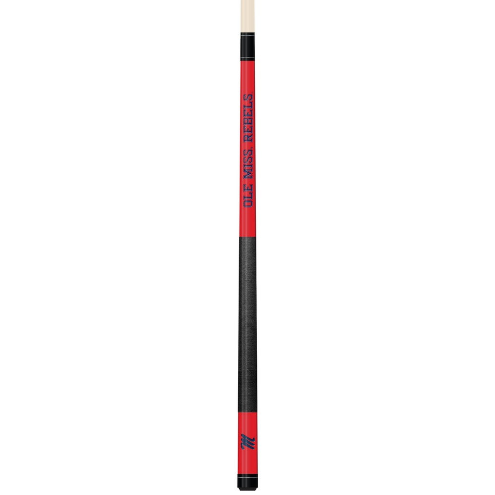 Wave7 - University of Mississippi Colored Laser Etched Cue - 1060UMS1 view 1