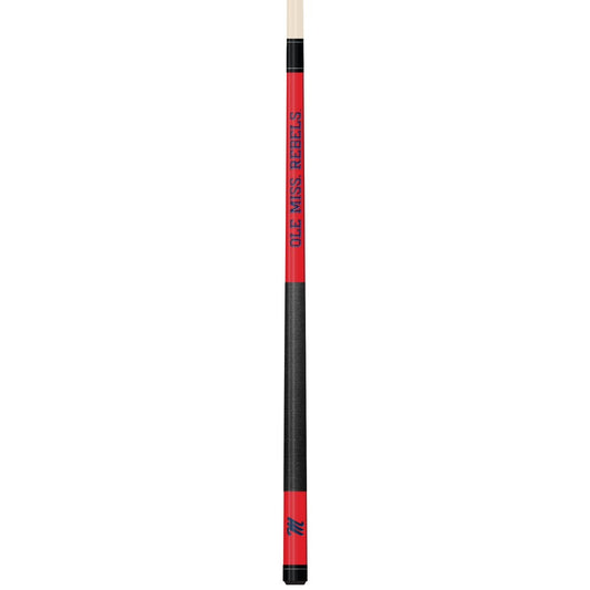 Wave7 - University of Mississippi Colored Laser Etched Cue - 1060UMS1 view 1