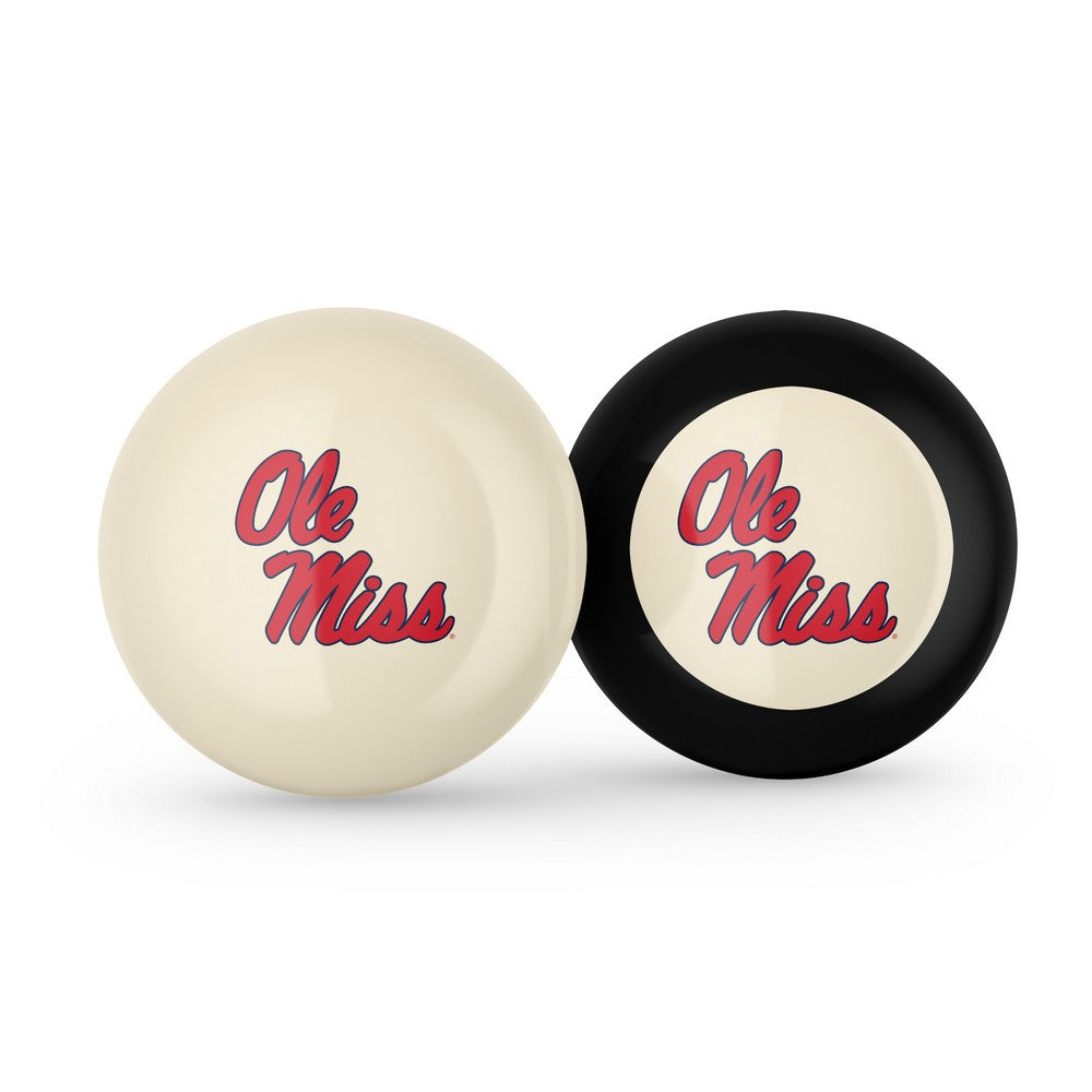 Wave7 - University of Mississippi Cue Ball & 8 Ball Combo - 1040UMS1 view 1