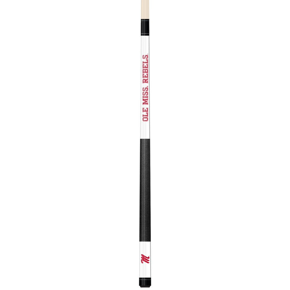 Wave7 - University of Mississippi White Laser Etched Cue - 1050UMS1 view 1