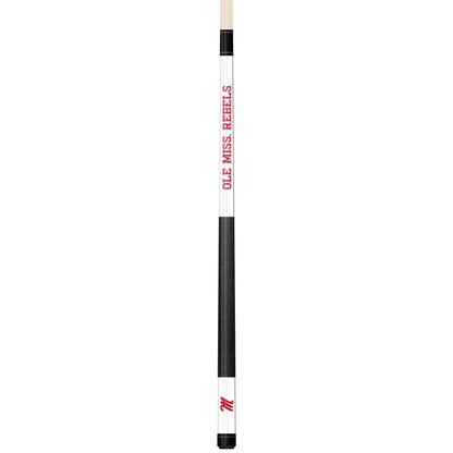 Wave7 - University of Mississippi White Laser Etched Cue - 1050UMS1 view 1