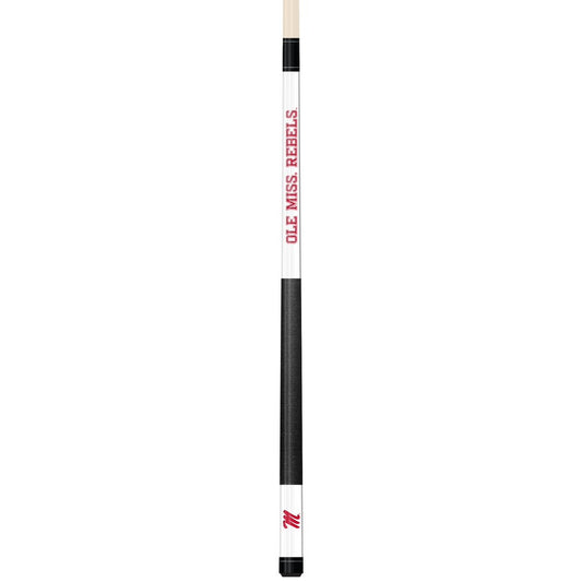 Wave7 - University of Mississippi White Laser Etched Cue - 1050UMS1 view 1