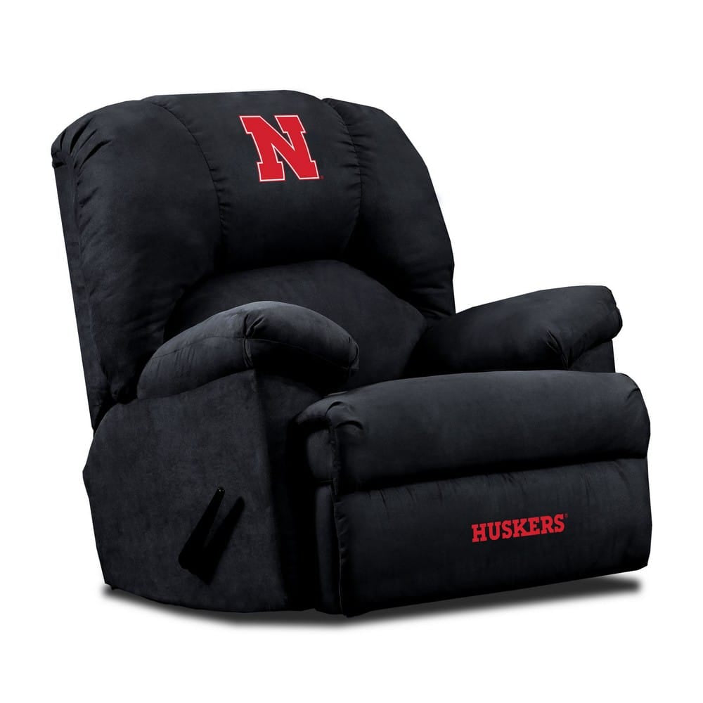 Wave7 - University of Nebraska GM Microfiber Recliner, Black - 3040NEB1 view 1