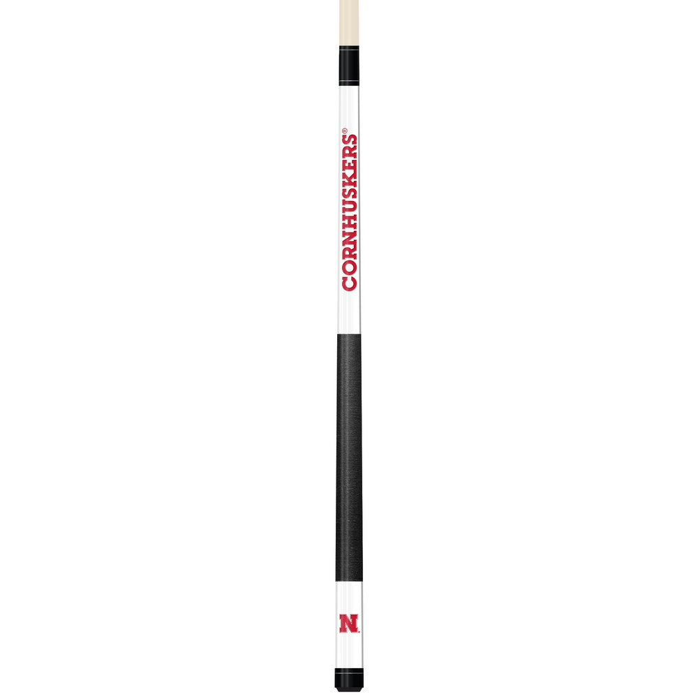 Wave7 - University of Nebraska White Laser Etched Cue - 1050NEB1 view 1