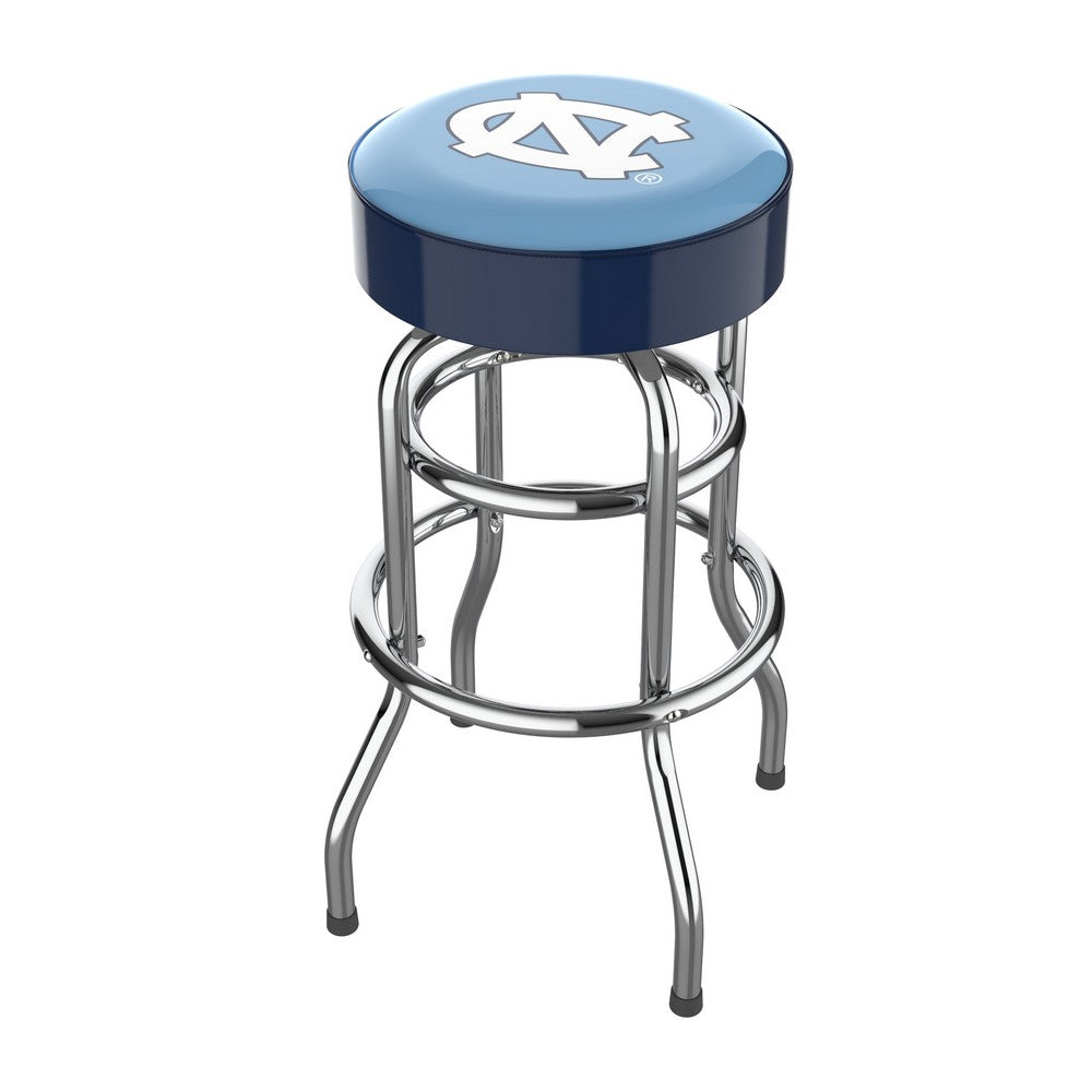 Wave7 - University of North Carolina Chrome Bar Stool - 4020UNC1 view 1